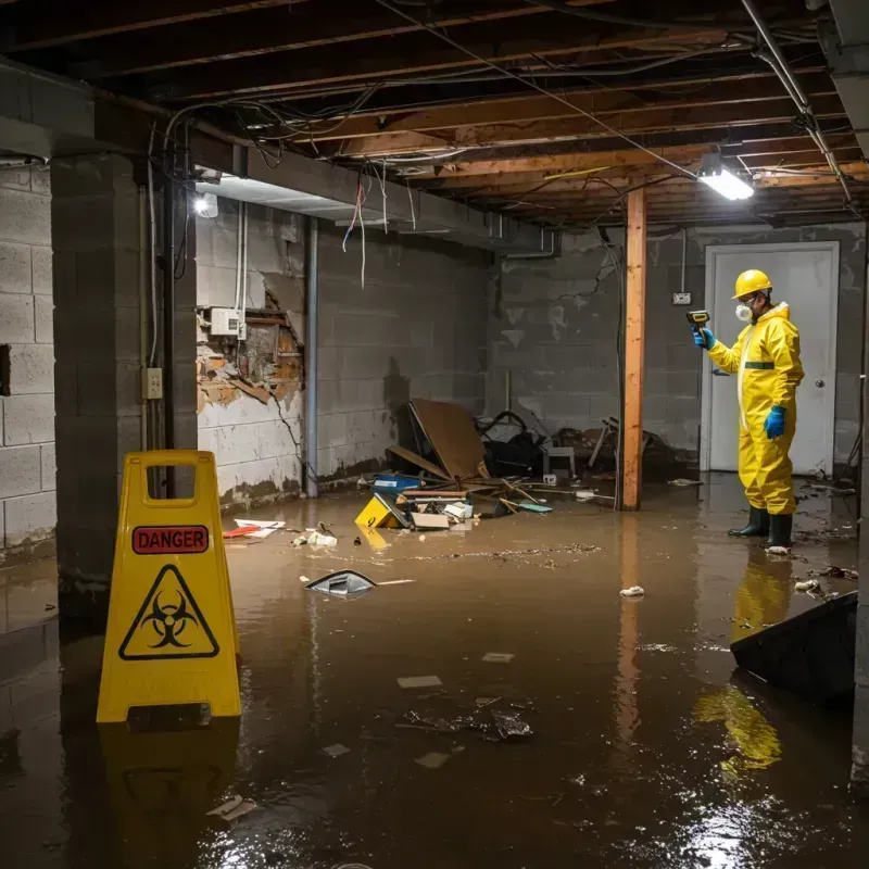 Flooded Basement Electrical Hazard in Walton, KY Property